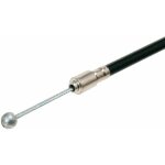 Cable et gaine de frein v�lo cycle 5mm transmission avant noir t�te boule longueur 550 850mm