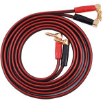 C�ble haut - parleur hi - fi en cuivre pur avec fiches banane en l, rouge & noir, 1. 8 m�tres