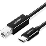Câble pour imprimante, scanner, fax, usb - c - usb - b 1 m noir Câble pour imprimante, scanner, fax, usb - c - usb - b 1 m noir