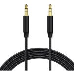 Cble jack audio cble, aux cble auxiliaire 3. 5mm cble stro audio mle vers mle en nylon pour casques, ...