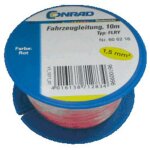 Aiv - câble pour l'automobile flry - b conrad components 606216 1 x 1. 50 mm² rouge 10 m Aiv - câble pour l'automobile flry - b conrad components 606216 1 x 1. 50 mm² rouge 10 m