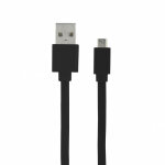 Metronic - câble micro usb / usb - a plat 2 m - noir Metronic - câble micro usb / usb - a plat 2 m - noir