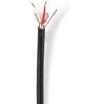 Mod�le du produit : c�ble microphone 2 x 0. 35 mm� cuivre 100. 0 m rond pvc noir bobine