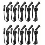 Cable rallonge, 10 pack, pour spots led encastrables, etanche ip67, 1m / 3. 3ft, 2pin, avec connecteurs ...