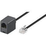 Goobay - cble d'extension modulaire, conducteur en aluminium plaqu cuivre (cca), prise rj11 / rj14 ...