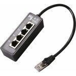 Cble rpartiteur ethernet rj45, rj45 1 mle  4 x femelle adaptateur rpartiteur ethernet lan / cble ...