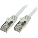 Cable reseau rj45 male sf - utp cat. 5e gris - 1m