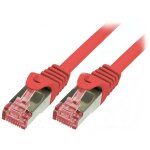 Cable reseau rouge 1. 00m sftp blinde rj45 cat6