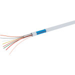Câble de sécurité 6 conducteurs blindé, gaine en chlorure de polyvinyle pvc, 24 awg, blanc retardant ... Câble de sécurité 6 conducteurs blindé, gaine en chlorure de polyvinyle pvc, 24 awg, blanc retardant ...
