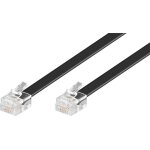 Wentronic - cble tlphonique modulaire, conducteur en aluminium plaqu cuivre (cca), prise rj12 (6p6c) ...