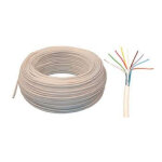Cable téléphonique série 298 / 4 paires couleur ivoire couronne de 100 mètres Cable téléphonique série 298 / 4 paires couleur ivoire couronne de 100 mètres