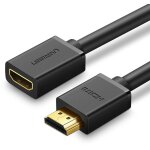Cable ugreen hdmi male - hdmi femelle 20 4k 1m - noir