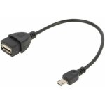 Cable usb 2. 0 usb a femelle vers prise usb b micro male 0. 15m - noir