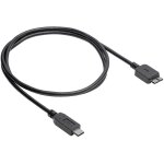 C�ble usb usb - micro - b 3. 0 m�le, usb - c� m�le 1. 00 m noir ak - usb - 44 c831762 - akyga