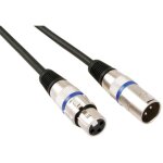 C�ble xlr - xlr m�le vers xlr femelle - 3 m - noir