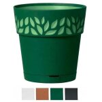 Cache - pot cloe anthracite plastique (15 x 15 x 15cm)