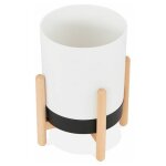 Cache - pot design 'jonea' 33cm blanc & noir Cache - pot design 'jonea' 33cm blanc & noir