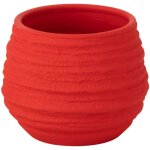 Cache pot fiesta rouge en céramique 14 cm Cache pot fiesta rouge en céramique 14 cm