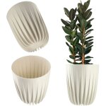 Cache - pot + insert cr�me 14, 5x17cm - kadax