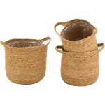 Cache - pots ronds en jonc (lot de 3)