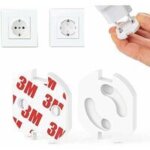 Cache prise b�b�, 10pcs cache prise b�b� fran�ais, protection prises bebe, caches prises electrique, ...