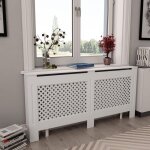 Couverture du radiateur blanc en mdf opaque dans différentes tailles taille : 172x19x81 Couverture du radiateur blanc en mdf opaque dans différentes tailles taille : 172x19x81