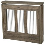 Cache - radiateur 90 cm en ch�ne puccini ? syst�me de tiges frontales ? acc�s direct au radiateur avec ...