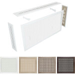 Hexim ? cache - radiateur en hdf et mdf ? dimensions 90 / 120 / 150 cm ? couverture ch�ne sonoma ? grilles ...