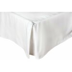 Soleil d ocre - cache sommier 90x190 cm camelia blanc