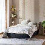 Terre de nuit - cache - sommier bouclette int�gral noir 140x190 - boucletta