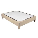 Cache - sommier coton jersey beige 110x200 - beige