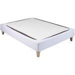 Terre de nuit - cache - sommier coton jersey blanc 130x190