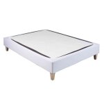 Terre de nuit - cache - sommier coton jersey blanc 200x200