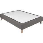 Cache - sommier coton jersey taupe 140x200 - taupe