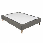 Terre de nuit - cache - sommier coton jersey taupe 160x190  180x200 - taupe