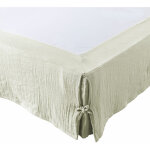 Cache - sommier gaze de coton 140 x 190 cm gaia coloris vert d'eau