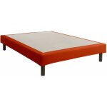 Someo - cache - sommier int�gral 100% coton terracotta 160x200