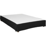 Terre de nuit - cache - sommier intgral noir 140x190