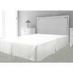 Soleil d ocre - cache sommier microfibre blanc 180x200 cm, par soleil d'ocre