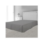 Cache sommier plateau 3 plis 180 x 200 cm - diffrents coloris gris - gris