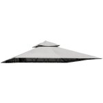 Cache supe'rieur de remplacement pour gazebo eden 3x3 m en polyester blanc 180 g / m2 avec ae'ration