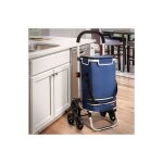 Caddie, cabas ou chariot de course isotherme  3 roulettes bleu - bleu