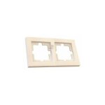 Cadre pour 2 éléments blanc gsc encastré Cadre pour 2 éléments blanc gsc encastré