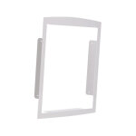 Cadre d'encastrement pour boite aux lettres o'portail renz - finition brillante - blanc neige - ral 9016 ...