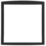 Cadre dencastrement noir 9005 mat