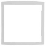 Cadre d'encastrement pour boite aux lettres o'portail renz - finition brillante - blanc neige - ral 9016 ...