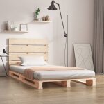 Cadre de lit 90x190 cm bois de pin massif simple Cadre de lit 90x190 cm bois de pin massif simple
