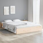 Cadre de lit sans matelas bois massif 140x200 cm vidaxl