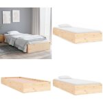 Vidaxl - cadre de lit sans matelas bois massif 75x190 cm - lit simple - cadre de lit - lit en bois - ... Vidaxl - cadre de lit sans matelas bois massif 75x190 cm - lit simple - cadre de lit - lit en bois - ...