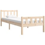 Cadre de lit sans matelas bois massif vidaxl